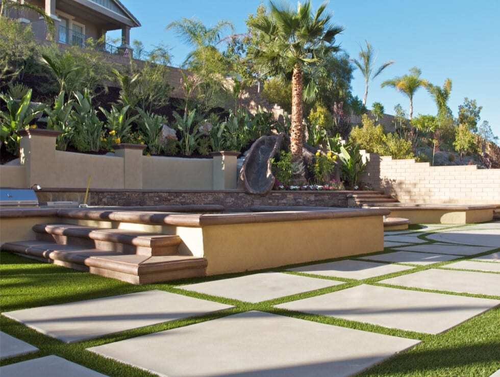 Residential Artificial Grass & Pavers for yards, patios Huntington Beach CA