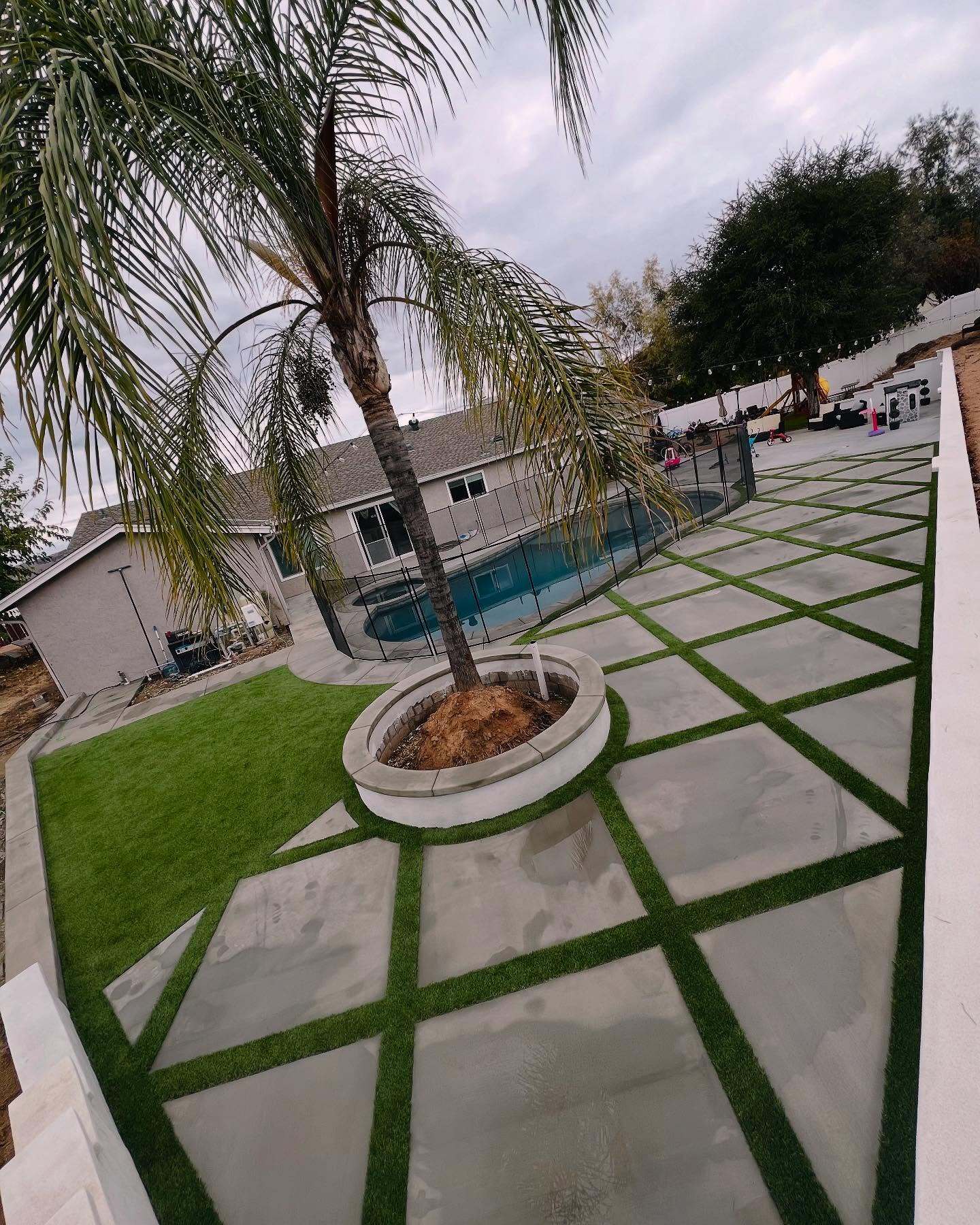 Residential Artificial Grass & Pavers, Huntington Beach CA